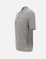 GRAN SASSO Polo in misto lino GREY Uomo 