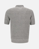 GRAN SASSO Polo in misto lino GREY Uomo 