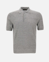 GRAN SASSO Polo in misto lino GREY Uomo 