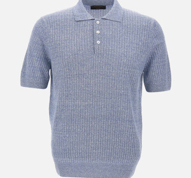 Polo in misto lino 57118 18641565 GRAN SASSO 