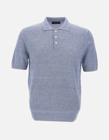 Polo in misto lino 57118 18641565 GRAN SASSO 