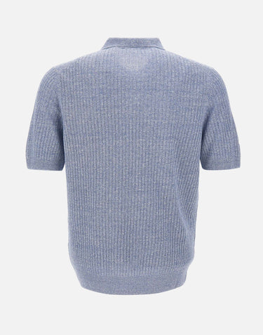 Polo in misto lino 57118 18641565 GRAN SASSO 