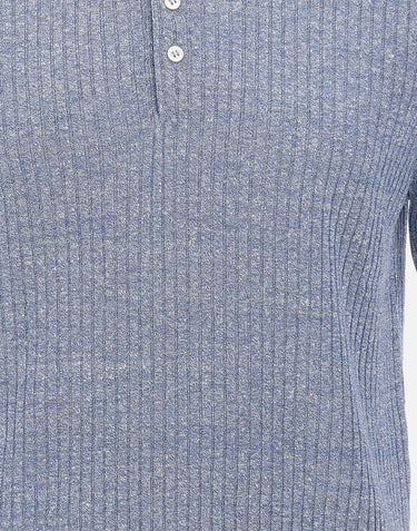 Polo in misto lino 57118 18641565 GRAN SASSO 