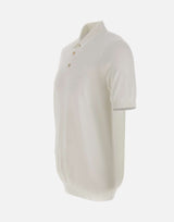 GRAN SASSO Polo in fresco cotone WHITE Uomo 