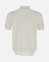 GRAN SASSO Polo in fresco cotone WHITE Uomo 