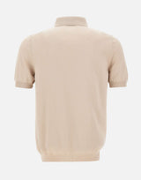 GRAN SASSO Polo in fresco cotone BEIGE Uomo 