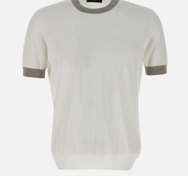 GRAN SASSO Maglia a maniche corte in cotone WHITE Uomo 