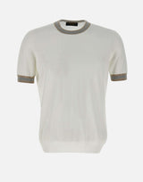GRAN SASSO Maglia a maniche corte in cotone WHITE Uomo 