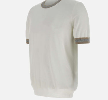 GRAN SASSO Maglia a maniche corte in cotone WHITE Uomo 