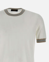GRAN SASSO Maglia a maniche corte in cotone WHITE Uomo 
