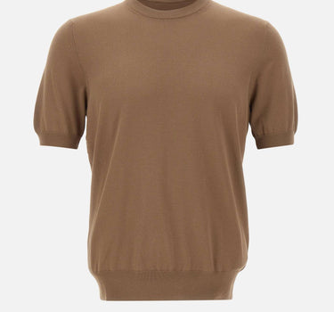 GRAN SASSO Maglia in cotone a maniche corte BROWN Uomo 