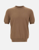 GRAN SASSO Maglia in cotone a maniche corte BROWN Uomo 