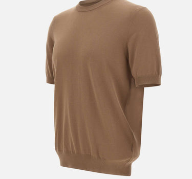 GRAN SASSO Maglia in cotone a maniche corte BROWN Uomo 