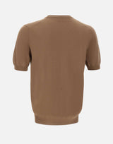 GRAN SASSO Maglia in cotone a maniche corte BROWN Uomo 