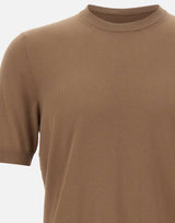 GRAN SASSO Maglia in cotone a maniche corte BROWN Uomo 