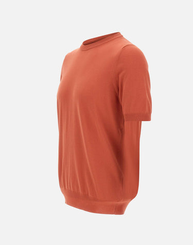 GRAN SASSO Maglia in cotone a maniche corte ORANGE Uomo 