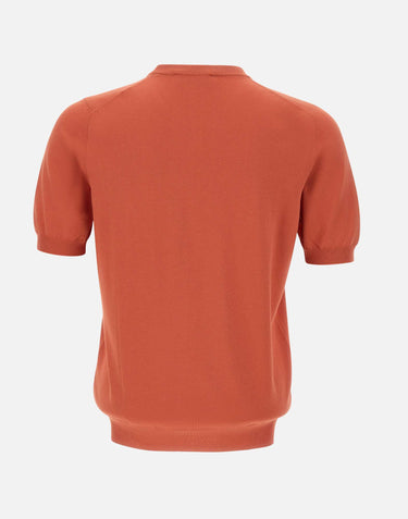 GRAN SASSO Maglia in cotone a maniche corte ORANGE Uomo 