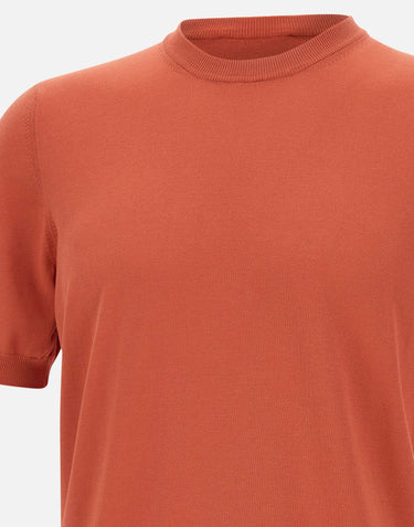 GRAN SASSO Maglia in cotone a maniche corte ORANGE Uomo 