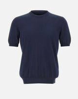 GRAN SASSO Maglia in cotone a maniche corte BLUE Uomo 