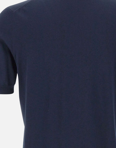 GRAN SASSO Maglia in cotone a maniche corte BLUE Uomo 
