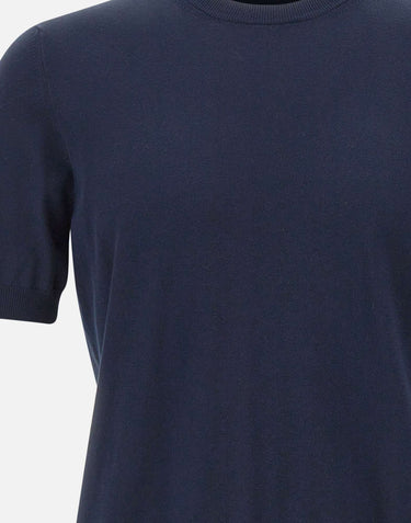 GRAN SASSO Maglia in cotone a maniche corte BLUE Uomo 
