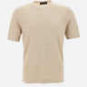 T-shirt in lino e cotone 57140 18637109 GRAN SASSO 