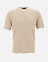 T-shirt in lino e cotone 57140 18637109 GRAN SASSO 