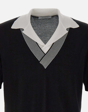Polo con scollo a V 57145 20652099 GRAN SASSO 