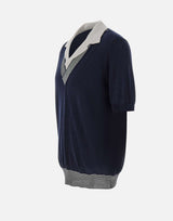 GRAN SASSO Polo con scollo a V BLUE Uomo 