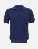 GRAN SASSO Polo in maglia di cotone BLUE Uomo 