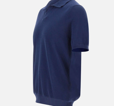 GRAN SASSO Polo in maglia di cotone BLUE Uomo 