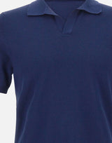 GRAN SASSO Polo in maglia di cotone BLUE Uomo 