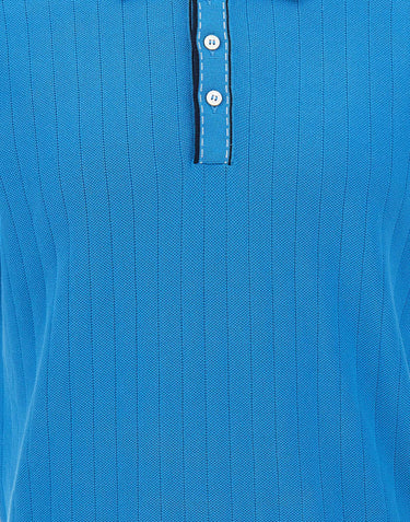 GRAN SASSO Polo a coste in cotone biologico Light Blue Uomo 