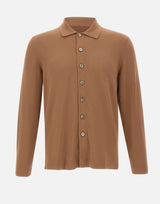 GRAN SASSO Camicia in maglia di cotone BROWN Uomo 