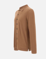 GRAN SASSO Camicia in maglia di cotone BROWN Uomo 