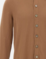GRAN SASSO Camicia in maglia di cotone BROWN Uomo 