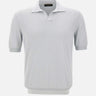 GRAN SASSO Polo skipper in cotone egiziano Light Blue Uomo 