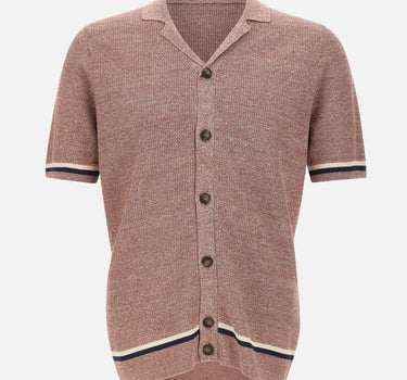 GRAN SASSO Camicia in maglia di lino e cotone RED Uomo 