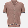 GRAN SASSO Camicia in maglia di lino e cotone RED Uomo 