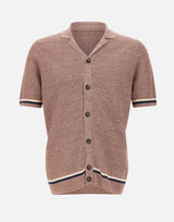 GRAN SASSO Camicia in maglia di lino e cotone RED Uomo 