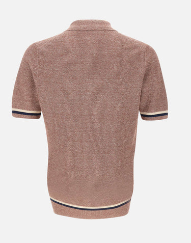 GRAN SASSO Camicia in maglia di lino e cotone RED Uomo 
