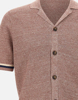 GRAN SASSO Camicia in maglia di lino e cotone RED Uomo 
