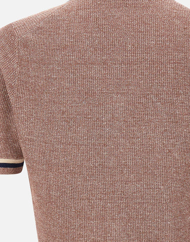GRAN SASSO Camicia in maglia di lino e cotone RED Uomo 