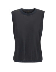 GRAN SASSO Top in maglia con lurex BLUE Donna 