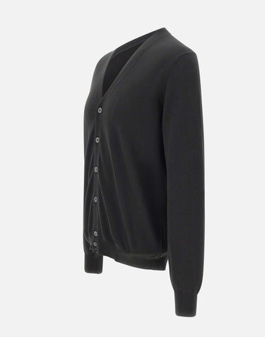 GRAN SASSO Cardigan in cotone BLACK Uomo 