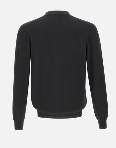 GRAN SASSO Cardigan in cotone BLACK Uomo 