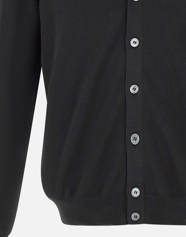 GRAN SASSO Cardigan in cotone BLACK Uomo 