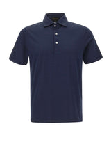 GRAN SASSO Polo in cotone filo di Scozia BLUE Uomo 