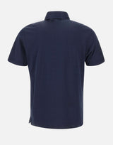 GRAN SASSO Polo in cotone filo di Scozia BLUE Uomo 