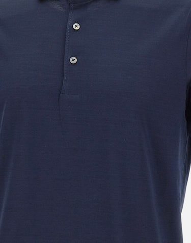 GRAN SASSO Polo in cotone filo di Scozia BLUE Uomo 
